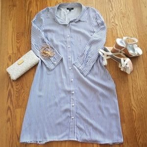 NWOT MSK pearl button down dress